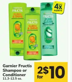 ACME Garnier Fructis Shampoo or Conditioner offer