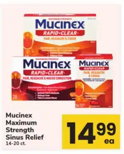 ACME Mucinex Maximum Strength Sinus Relief offer