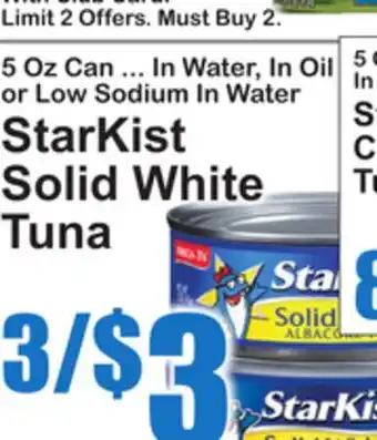 SuperFresh StarKist Solid White Tuna offer