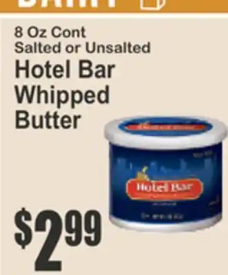 SuperFresh 8 Oz Cont Salted or Unsalted Hotel Bar Whipped Butter offer
