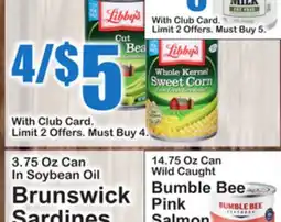 SuperFresh With Club Card. Limit 2 Offers. Must Buy 5 offer
