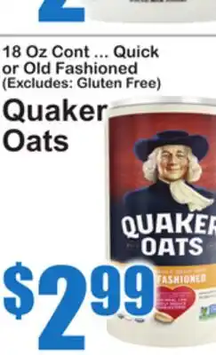 SuperFresh Quaker Oats offer