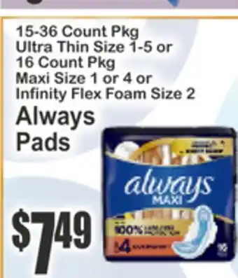 SuperFresh Always Pads offer