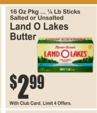 SuperFresh Land O Lakes Butter offer