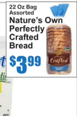 SuperFresh 22 Oz Bag Assorted Nature's Own Perfectly Crafted Bread offer