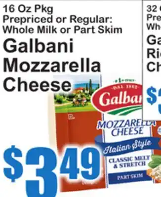 SuperFresh Galbani Mozzarella Cheese offer