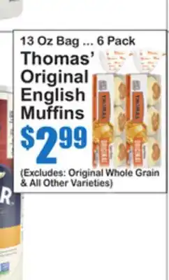 SuperFresh Thomas' Original English Muffins offer