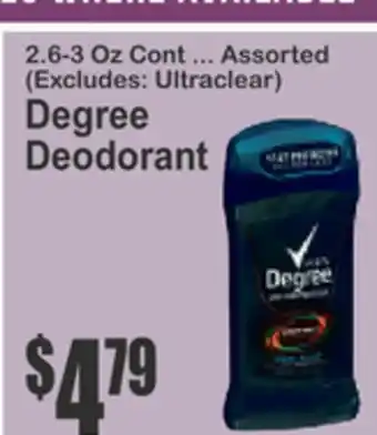 SuperFresh DEGREE DEODORANT offer
