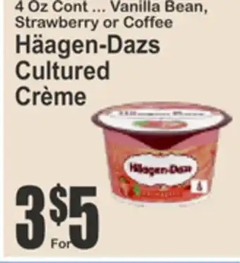 SuperFresh Häagen-Dazs Cultured Crème offer