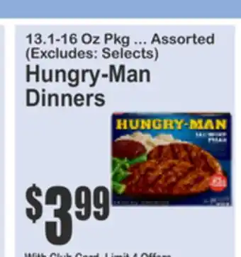 SuperFresh Hungry-Man Dinners offer