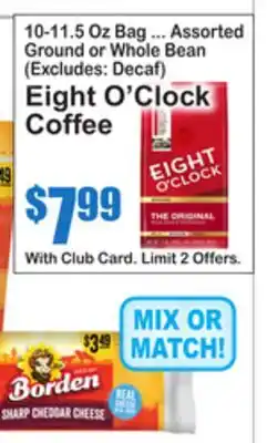 SuperFresh Eight O'Clock Coffee offer