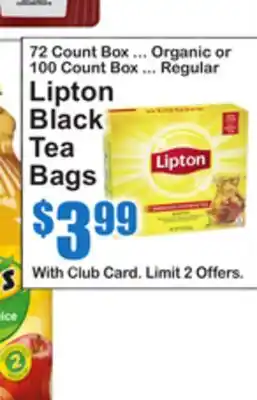 SuperFresh Lipton Black Tea Bags offer
