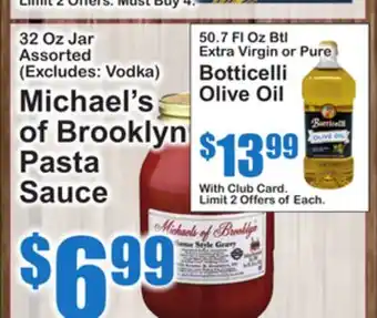 SuperFresh Michael's of Brooklyn Pasta Sauce offer