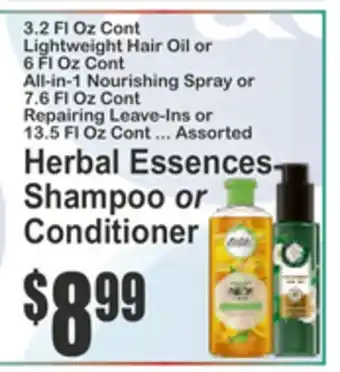 SuperFresh Herbal Essences Shampoo or Conditioner offer