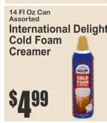 SuperFresh International Delight Cold Foam Creamer offer