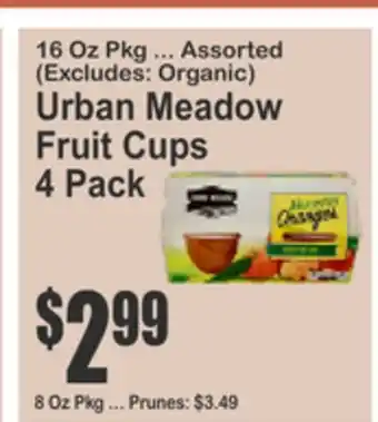 SuperFresh Urban Meadow Fruit Cups offer