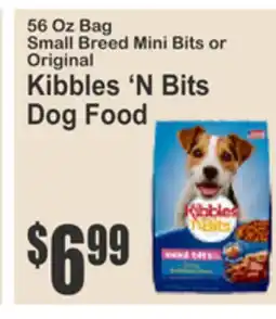 SuperFresh 56 Oz Bag Small Breed Mini Bits or Original Kibbles 'N Bits Dog Food offer