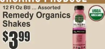 SuperFresh Remedy Organics Shakes offer