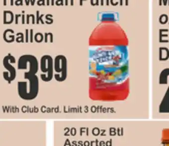 SuperFresh Hawaiian Punch Drinks offer