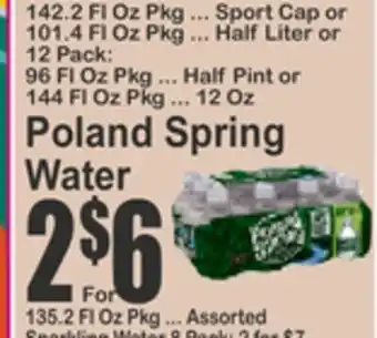 SuperFresh Poland Spring Water offer