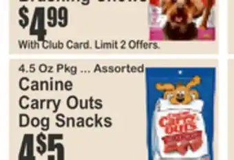 SuperFresh Canine Carry Outs Dog Snacks offer