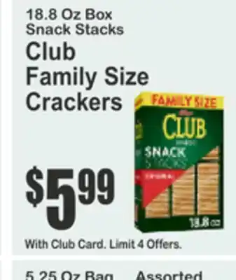 SuperFresh Club Family Size Crackers offer