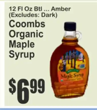 SuperFresh Coombs Organic Maple Syrup offer