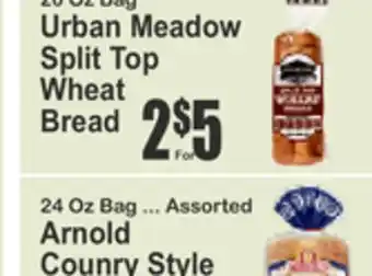 SuperFresh 20 Oz Bag Urban Meadow Split Top Wheat Bread offer