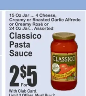 SuperFresh Classico Pasta Sauce offer