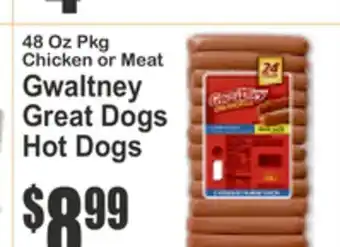 SuperFresh Gwaltney Great Dogs Hot Dogs offer