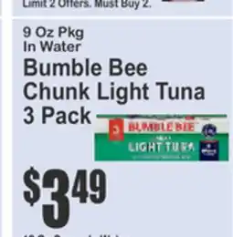 SuperFresh Bumble Bee Chunk Light Tuna offer
