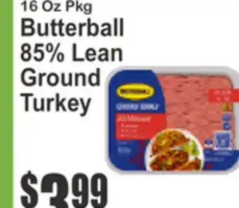 SuperFresh Butterball 85% Lean Ground Turkey offer