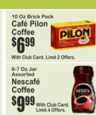 SuperFresh 10 Oz Brick Pack Café Pilon Coffee offer