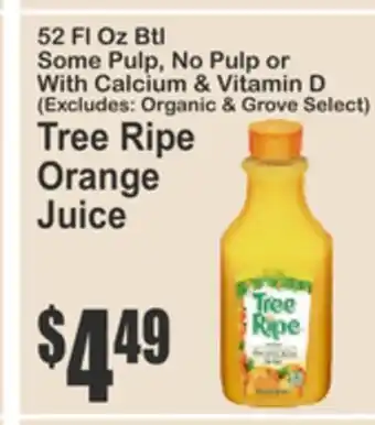 SuperFresh Tree Ripe Orange Juice offer