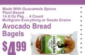 SuperFresh Avocado Bread Bagels offer