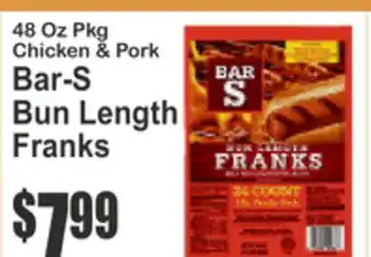 SuperFresh Bar-S Bun Length Franks offer