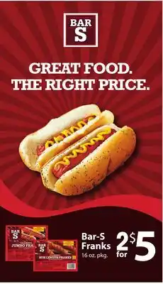 ACME Bar-S Franks offer
