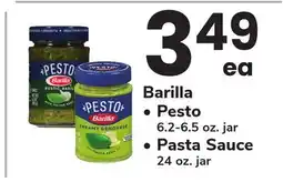 ACME Barilla Pesto 6.2-6.5 oz. jar Pasta Sauce 24 oz. jar offer