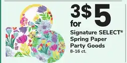 ACME Signature SELECT Spring Paper Party Goods offer