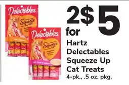ACME Hartz Delectables Squeeze Up Cat Treats offer