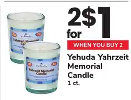 ACME Yehuda Yahrzeit Memorial Candle offer