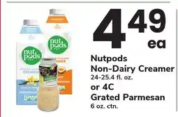 ACME Nutpods Non-Dairy Creamer 24-25.4 fl. oz. or 4C Grated Parmesan 6 oz. ctn offer
