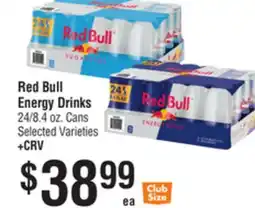 Smart & Final Red Bull Energy Drinks offer