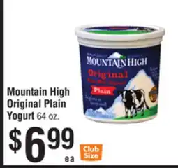Smart & Final Mountain High Original Plain Yogurt offer