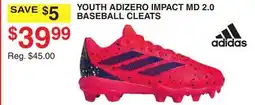 Dunham's Sports YOUTH ADIZERO IMPACT MD 2.0 BASEBALL CLEATS offer