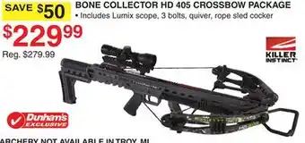 Dunham's Sports BONE COLLECTOR HD 405 CROSSBOW PACKAGE offer