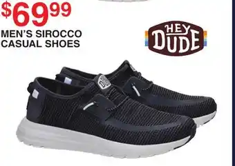 Dunham's Sports HEY DUDE MEN'S SIROCCO CASUAL SHOES offer
