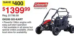 Dunham's Sports GK200 GO-KART offer