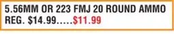 Dunham's Sports 5.56MM OR 223 FMJ 20 ROUND AMMO offer