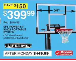 Dunham's Sports LIFETIME SFS POWER 54 91002 PORTABLE SYSTEM offer